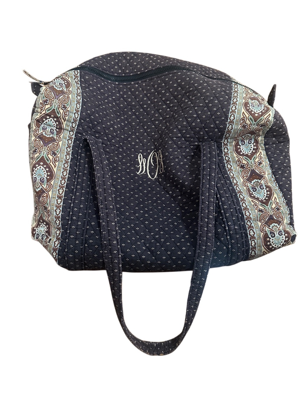 Vintage Vera Bradley Quilted Travel Duffle Bag